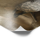 Amerikaanse soldaten slapen in een verlaten modder foto afdruk (Hoek)