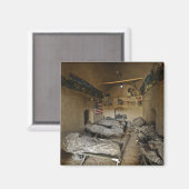 Amerikaanse soldaten slapen in een verlaten modder magneet (Voorkant / Achterkant)