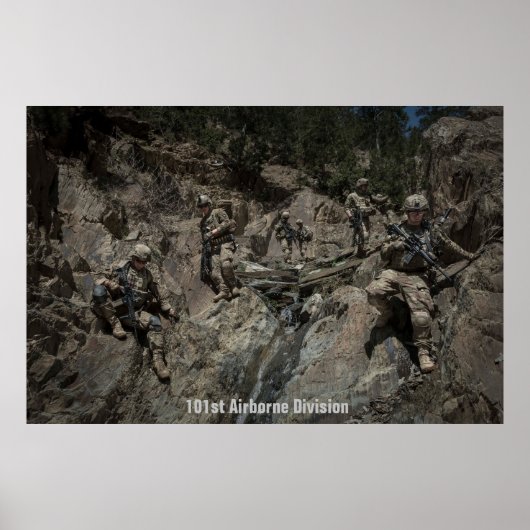Amerikaanse soldaten van de 101e Airborne Division Poster (Voorkant)