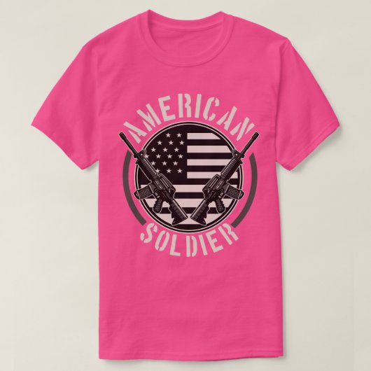 AMERIKAANSE SOLDIER-POSTER T-SHIRT (Design voorkant)