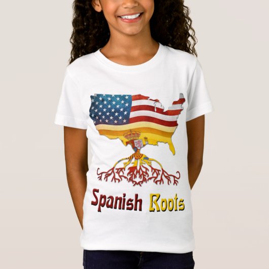 Amerikaanse Spaanse wortels T-shirt (Voorkant)