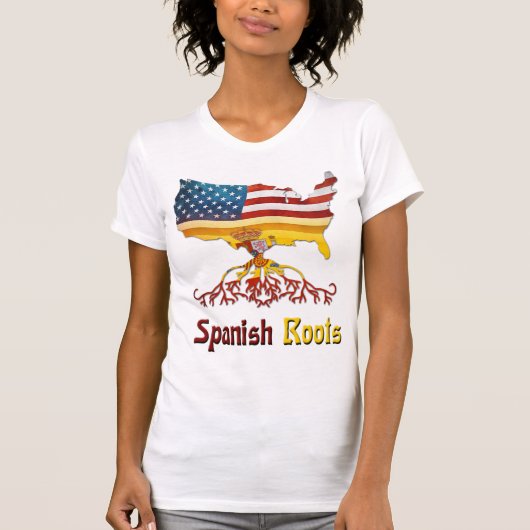 Amerikaanse Spaanse wortels T-shirt (Voorkant)