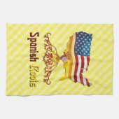 Amerikaanse Spaanse wortels Theedoek (Horizontaal)