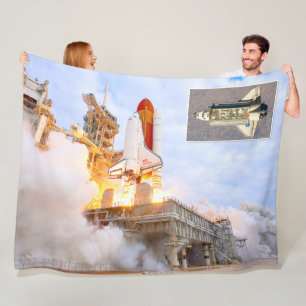 AMERIKAANSE SPACE SHUTTLE-ONDERNEMING FLEECE DEKEN