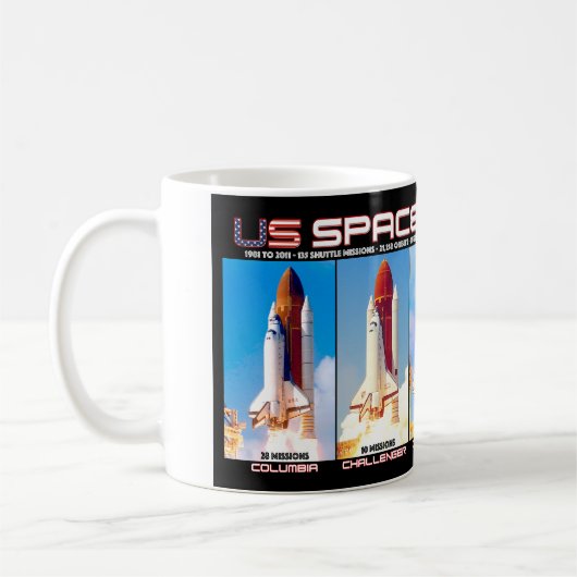 AMERIKAANSE SPACESHUTTLES 1981-2011 KOFFIEMOK (Links)