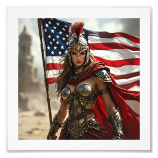 Amerikaanse Spartaan Foto Afdruk (Voorkant)