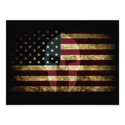 Amerikaanse Spartaan Foto Afdruk (Voorkant)