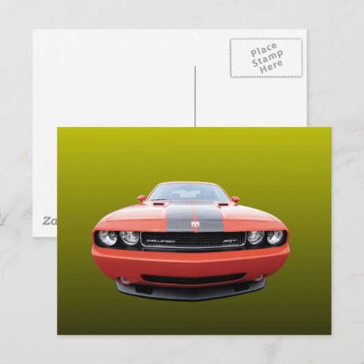 AMERIKAANSE SPIEGELAUTO BRIEFKAART (Voorkant / Achterkant)