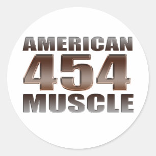 Amerikaanse spier 454 ronde sticker