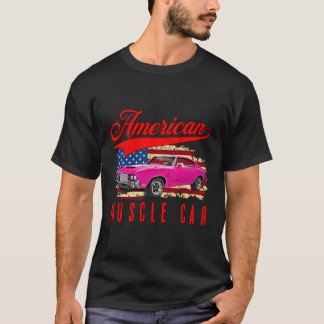 Amerikaanse Spier Auto Mannen Vrouwen Volwassenen  T-shirt