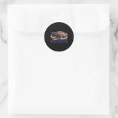 Amerikaanse Spier Auto NS Ronde Sticker (Tas)