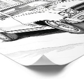 Amerikaanse Spier Auto Volwassen Kleuring Poster (Hoek)