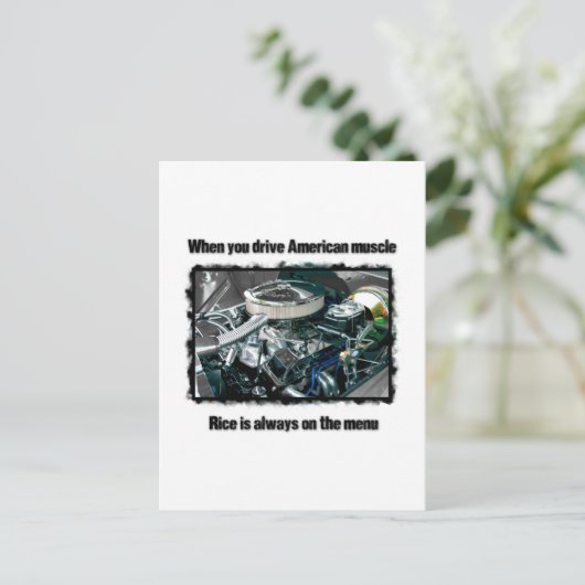 Amerikaanse spier briefkaart (Staand voorkant)