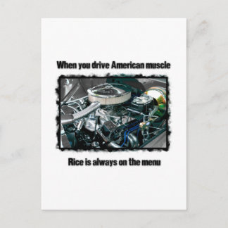 Amerikaanse spier briefkaart