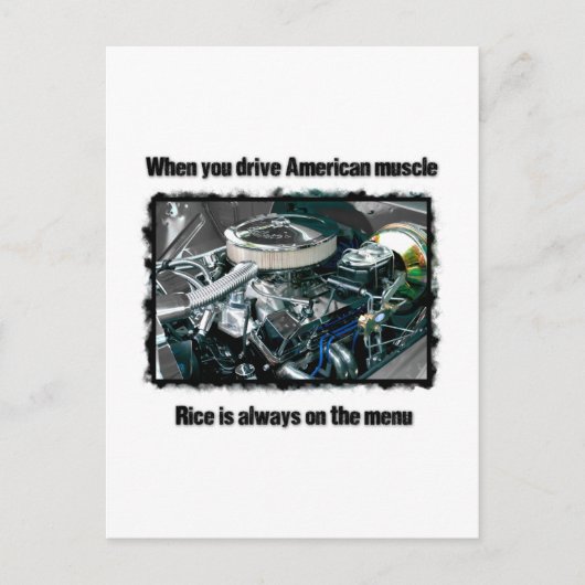 Amerikaanse spier briefkaart (Voorkant)