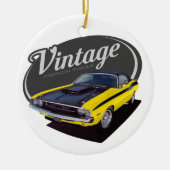 -Amerikaanse Spier Challenger Keramisch Ornament (Voorkant)