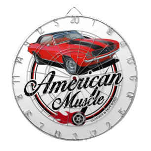 Amerikaanse Spier Rode Camaro Dartbord
