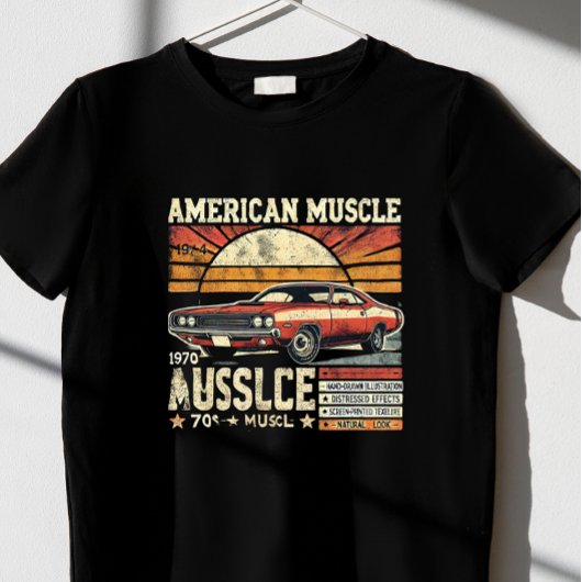 Amerikaanse spier t-shirt