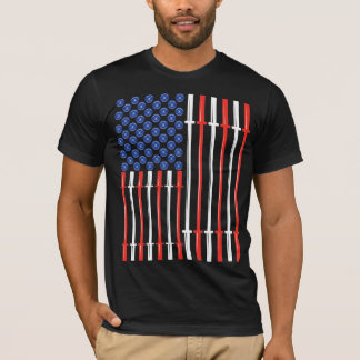 Amerikaanse spieren - Flag Crossfit Gym Fitness Sh T-shirt