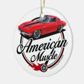Amerikaanse spieren keramisch ornament (Links)