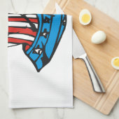Amerikaanse spieren theedoek (Quarter Fold)