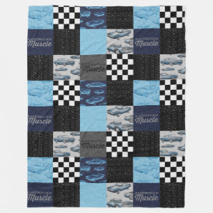 Amerikaanse spierkraan Fleece Blanket - blauw Deken