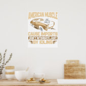 Amerikaanse Spierkracht Poster (Keuken)