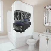 Amerikaanse spierkramp douchegordijn (In situ)