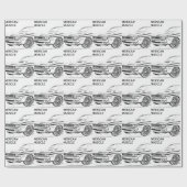 Amerikaanse spierwagen cadeaupapier (Vlak)