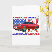 Amerikaanse spierwagen kaart (Gele Bloem)