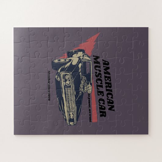 Amerikaanse spierwagen legpuzzel (Horizontaal)