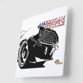 Amerikaanse spierwagen vierkante klok (Hoek)
