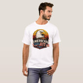 Amerikaanse Spirit Eagle Patriottisch T-Shirt (Voorkant volledig)