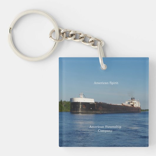 Amerikaanse Spirit-sleutelketen Sleutelhanger (Voorkant)
