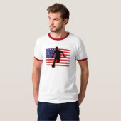 Amerikaanse spits t-shirt (Voorkant volledig)