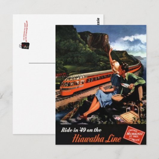  Amerikaanse spoorweg, Verenigde Staten - Briefkaart (Voorkant / Achterkant)