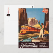 Amerikaanse spoorweg, Verenigde Staten - Briefkaart (Voorkant / Achterkant)