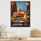 Amerikaanse spoorweg, Verenigde Staten - Poster (Keuken)