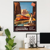 Amerikaanse spoorweg, Verenigde Staten - Poster (Thuiskantoor)