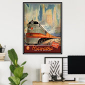  Amerikaanse spoorweg, Verenigde Staten - Poster (Thuiskantoor)