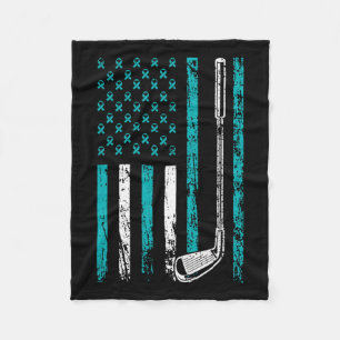 Amerikaanse sport vlag stress bewustzijn maand Gol Fleece Deken