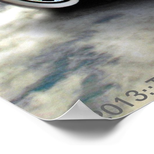 Amerikaanse sportauto poster (Hoek)