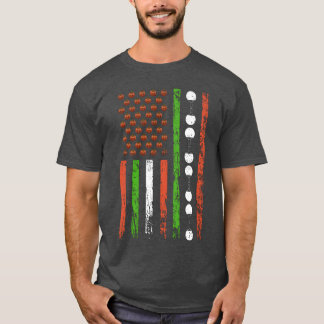 Amerikaanse sporten vlag Halloween Pumpkinable cad T-shirt