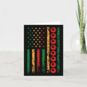 Amerikaanse sportvlag Zwarte Geschiedenis Maand Bi Kaart (Voorkant)