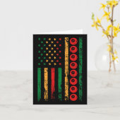 Amerikaanse sportvlag Zwarte Geschiedenis Maand Bi Kaart (Gele Bloem)