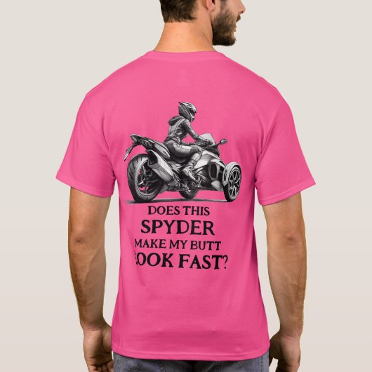 Amerikaanse Spyder Ryders - Butt Look Fast T-shirt (Achterkant)
