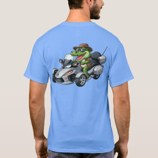 Amerikaanse Spyder Ryders - Gator op de rug T-shirt (Achterkant)