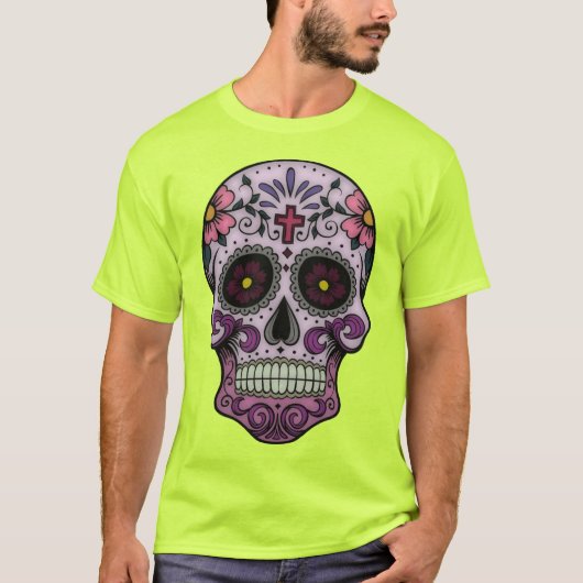 Amerikaanse Spyder Ryders - Skull Calaveras Front T-shirt (Voorkant)