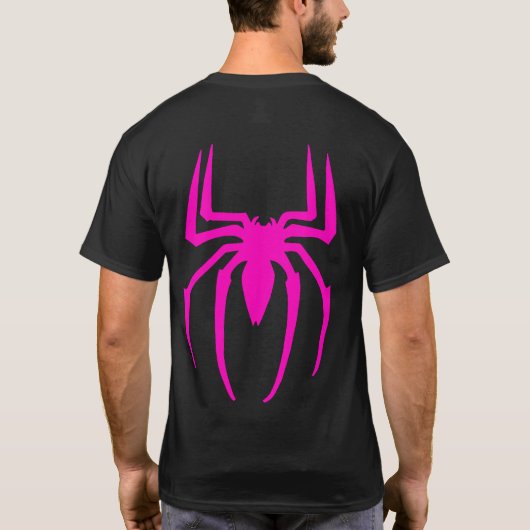 Amerikaanse Spyder Ryders - Spider Back Pink T-shirt (Achterkant)
