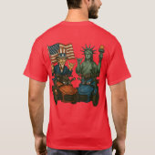 Amerikaanse Spyder Ryders - Spyder Uncle Sam & Lib T-shirt (Achterkant)